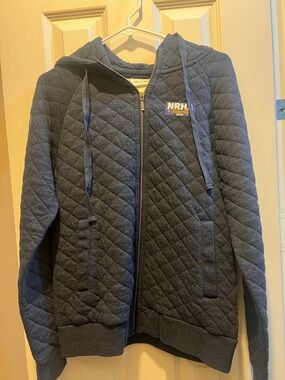 Nrha Futurity Quilted Navy Zip Hoodie Jacket